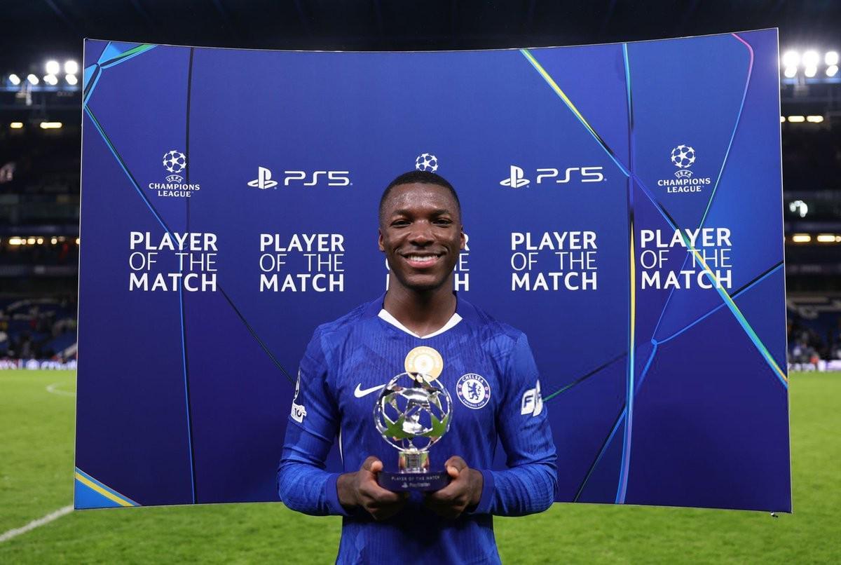 打入唯一进球,凯塞多当选切尔西vs帕福斯全场最佳球员